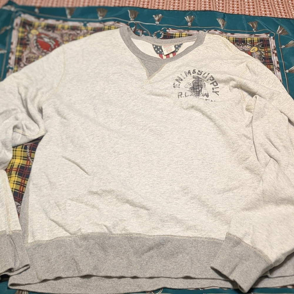 Denim & Supply By Ralph Lauren Light Gray Crewneck